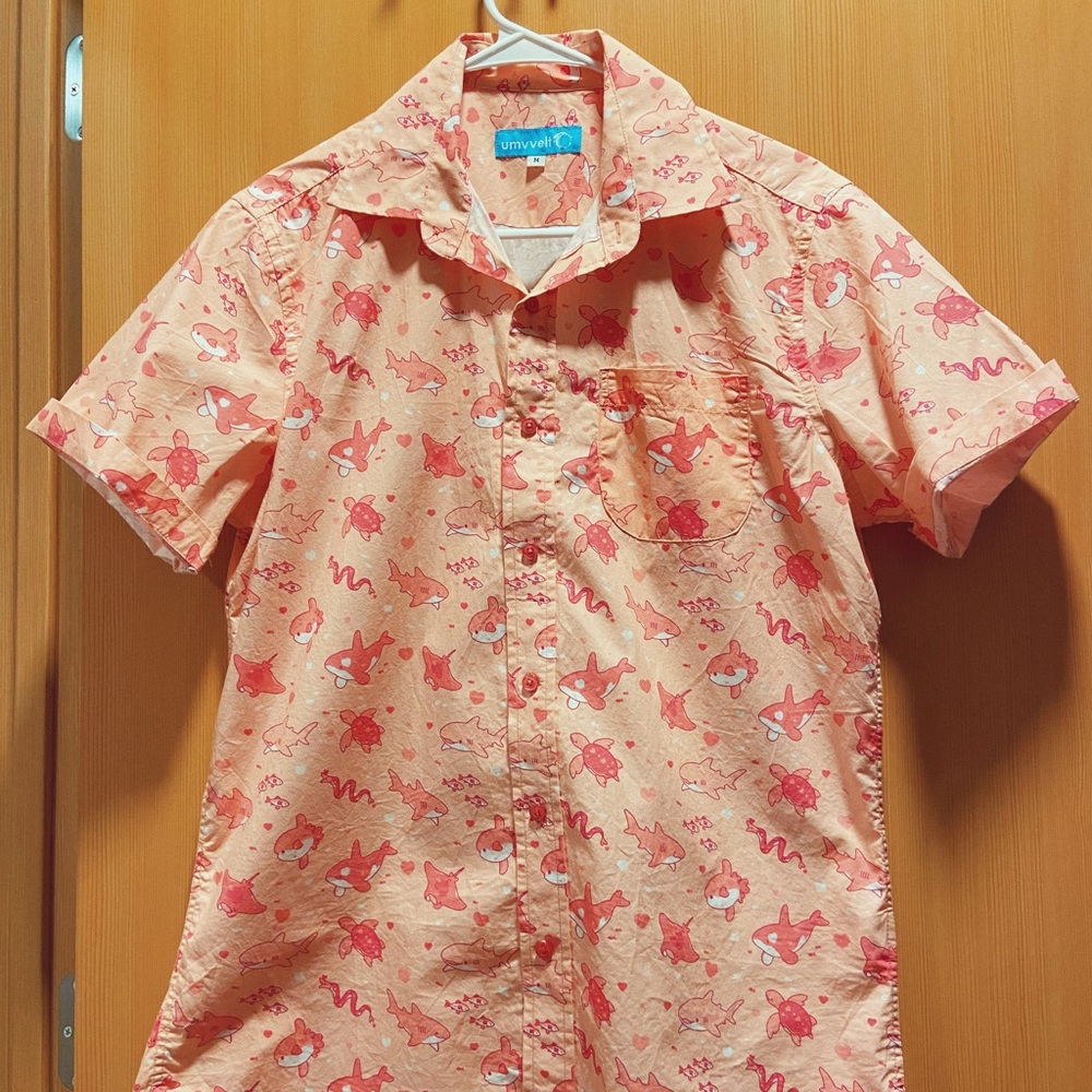 Pink Valentines Marine Button-down (Umvvelt)